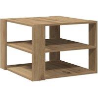 Berkfield Home Coffee Table Artisan Oak 58x58x40 cm Engineered Wood in Brown | Size: 58 x 58 x 40 cm