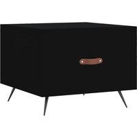 Berkfield Home Coffee Table Black 50x50x40 cm Engineered Wood | Size: 50 x 50 x 40 cm