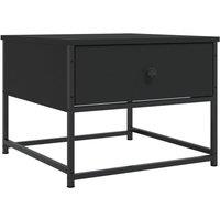Berkfield Home Coffee Table Black 51x51x40 cm Engineered Wood | Size: 51 x 51 x 40 cm