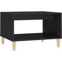 Berkfield Home Coffee Table Black 60x50x40 cm Engineered Wood | Size: 60 x 50 x 40 cm
