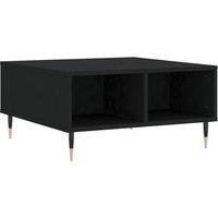 Berkfield Home Coffee Table Black 60x60x30 cm Engineered Wood | Size: 60 x 60 x 30 cm