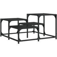 Berkfield Home Coffee Table Black 68x68x40 cm Engineered Wood | Size: 68 x 68 x 40 cm