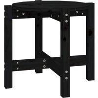 Berkfield Home Coffee Table Black 52.5x45 cm Solid Wood Pine