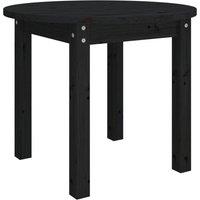 Berkfield Home Coffee Table Black 55x45 cm Solid Wood Pine