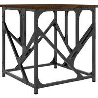 Berkfield Home Coffee Table Brown Oak 45x45x47.5 cm Engineered Wood