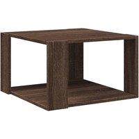 Berkfield Home Coffee Table Brown Oak 51.5x51.5x30 cm Engineered Wood