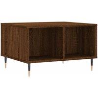 Berkfield Home Coffee Table Brown Oak 60x50x36.5 cm Engineered Wood