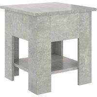 Berkfield Home Coffee Table Concrete Grey 40x40x42 cm Engineered Wood | Size: 40 x 40 x 42 cm