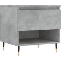 Berkfield Home Coffee Table Concrete Grey 50x46x50 cm Engineered Wood | Size: 50 x 46 x 50 cm
