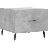 Berkfield Home Coffee Table Concrete Grey 50x50x40 cm Engineered Wood | Size: 50 x 50 x 40 cm