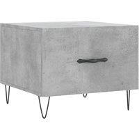 Berkfield Home Coffee Table Concrete Grey 50x50x40 cm Engineered Wood | Size: 50 x 50 x 40 cm