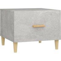 Berkfield Home Coffee Table Concrete Grey 50x50x40 cm Engineered Wood | Size: 50 x 50 x 40 cm