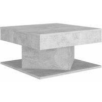 Berkfield Home Coffee Table Concrete Grey 57x57x30 cm Engineered Wood | Size: 57 x 57 x 30 cm