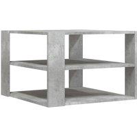 Berkfield Home Coffee Table Concrete Grey 59.5x59.5x40 cm Engineered Wood
