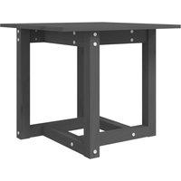 Berkfield Home Coffee Table Grey 50x50x45 cm Solid Wood Pine | Size: 50 x 50 x 45 cm