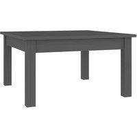Berkfield Home Coffee Table Grey 55x55x30 cm Solid Wood Pine | Size: 55 x 55 x 30 cm