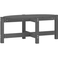 Berkfield Home Coffee Table Grey 87x48x35 cm Solid Wood Pine | Size: 87 x 48 x 35 cm