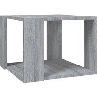 Berkfield Home Coffee Table Grey Sonoma 40x40x30 cm Engineered Wood | Size: 40 x 40 x 30 cm