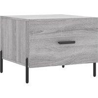 Berkfield Home Coffee Table Grey Sonoma 50x50x40 cm Engineered Wood | Size: 50 x 50 x 40 cm
