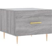 Berkfield Home Coffee Table Grey Sonoma 50x50x40 cm Engineered Wood | Size: 50 x 50 x 40 cm