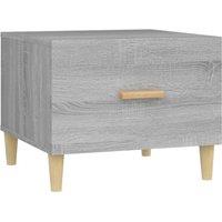 Berkfield Home Coffee Table Grey Sonoma 50x50x40 cm Engineered Wood | Size: 50 x 50 x 40 cm