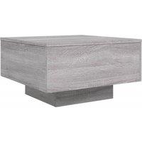 Berkfield Home Coffee Table Grey Sonoma 55x55x31 cm Engineered Wood | Size: 55 x 55 x 31 cm