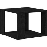Berkfield Home Coffee Table Black oak 40x40x30 cm Engineered wood | Size: 40 x 40 x 30 cm