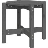 Berkfield Home Coffee Table Grey 52.5x45 cm Solid Wood Pine