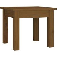 Berkfield Home Coffee Table Honey Brown 35x35x30 cm Solid Wood Pine | Size: 35 x 35 x 30 cm