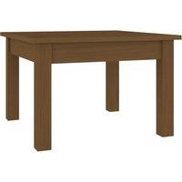 Berkfield Home Coffee Table Honey Brown 45x45x30 cm Solid Wood Pine | Size: 45 x 45 x 30 cm