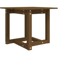 Berkfield Home Coffee Table Honey Brown 50x50x45 cm Solid Wood Pine | Size: 50 x 50 x 45 cm