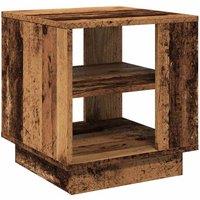 Berkfield Home Coffee Table Old Wood 40x40x43 cm Engineered Wood in Brown | Size: 40 x 40 x 43 cm