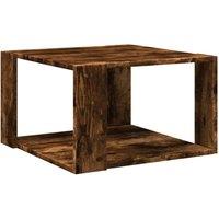 Berkfield Home Coffee Table Smoked Oak 51.5x51.5x30 cm Engineered Wood in Brown