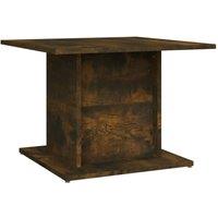 Berkfield Home Coffee Table Smoked Oak 55.5x55.5x40 cm Engineered Wood in Brown