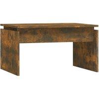 Berkfield Home Coffee Table Smoked Oak 68x50x38 cm Engineered Wood in Brown | Size: 68 x 50 x 38 cm