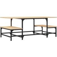 Berkfield Home Coffee Table Sonoma Oak 100x50.5x40 cm Engineered Wood in Brown