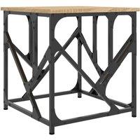 Berkfield Home Coffee Table Sonoma Oak 45x45x47.5 cm Engineered Wood in Brown