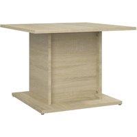 Berkfield Home Coffee Table Sonoma Oak 55.5x55.5x40 cm Engineered Wood in Beige