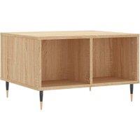 Berkfield Home Coffee Table Sonoma Oak 60x50x36.5 cm Engineered Wood in Brown