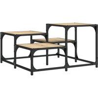 Berkfield Home Coffee Table Sonoma Oak 68x68x40 cm Engineered Wood in Brown | Size: 68 x 68 x 40 cm