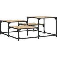 Berkfield Home Coffee Table Sonoma Oak 87.5x87.5x40 cm Engineered Wood in Brown