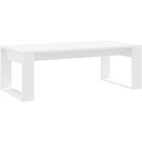 Berkfield Home Coffee Table White 102x50x35 cm Engineered Wood | Size: 102 x 50 x 35 cm