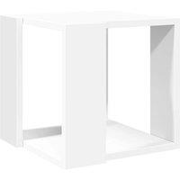 Berkfield Home Coffee Table White 32x32x30 cm Engineered Wood | Size: 32 x 32 x 30 cm