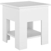Berkfield Home Coffee Table White 40x40x42 cm Engineered Wood | Size: 40 x 40 x 42 cm