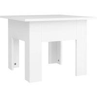 Berkfield Home Coffee Table White 55x55x42 cm Engineered Wood | Size: 55 x 55 x 42 cm