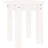 Berkfield Home Coffee Table White 35x35 cm Solid Wood Pine
