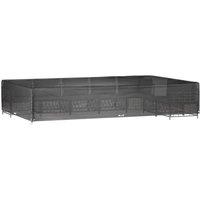 Berkfield Home Garden Furniture Cover 16 Eyelets 325x205x60 cm Rectangular in Black | Size: 325 x 205 x 60 cm