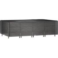 Berkfield Home Garden Furniture Cover 16 Eyelets 325x205x90 cm Rectangular in Black | Size: 325 x 205 x 90 cm