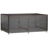 Berkfield Home Garden Furniture Cover 8 Eyelets 180x122x75 cm Rectangular in Black | Size: 180 x 122 x 75 cm