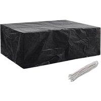 Berkfield Home Garden Furniture Cover 8 Eyelets 242x162x100 cm in Black | Size: 242 x 162 x 100 cm